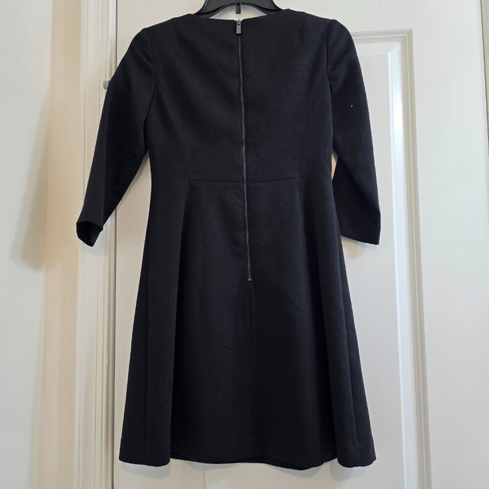 Vince Camuto Black Crepe A-Line Dress - Picture 7 of 11